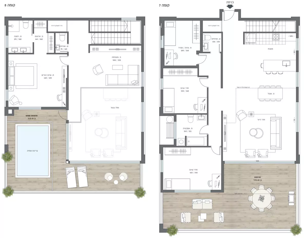 Penthouse 5 pièces  Ashdod Dalet 210-IBL-1981