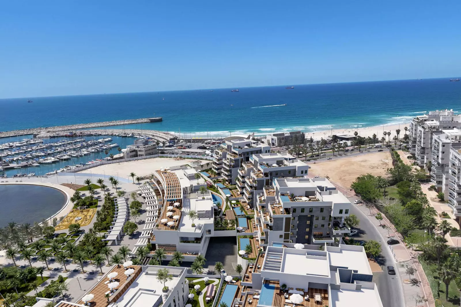 Mini-Penthouse 3 pièces  Ashdod Marina 210-IBL-2058