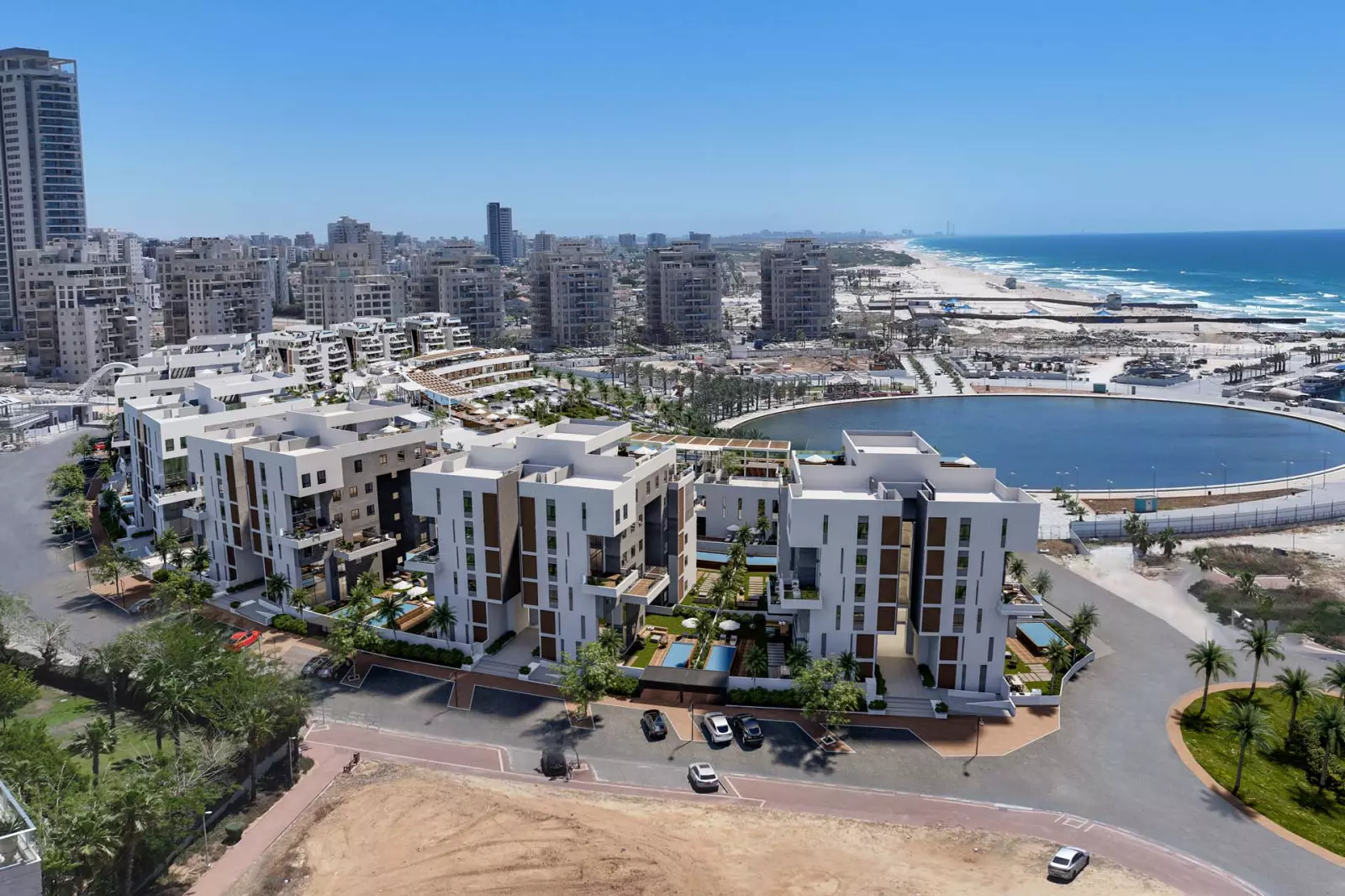 Mini-Penthouse 3 pièces  Ashdod Marina 210-IBL-2058