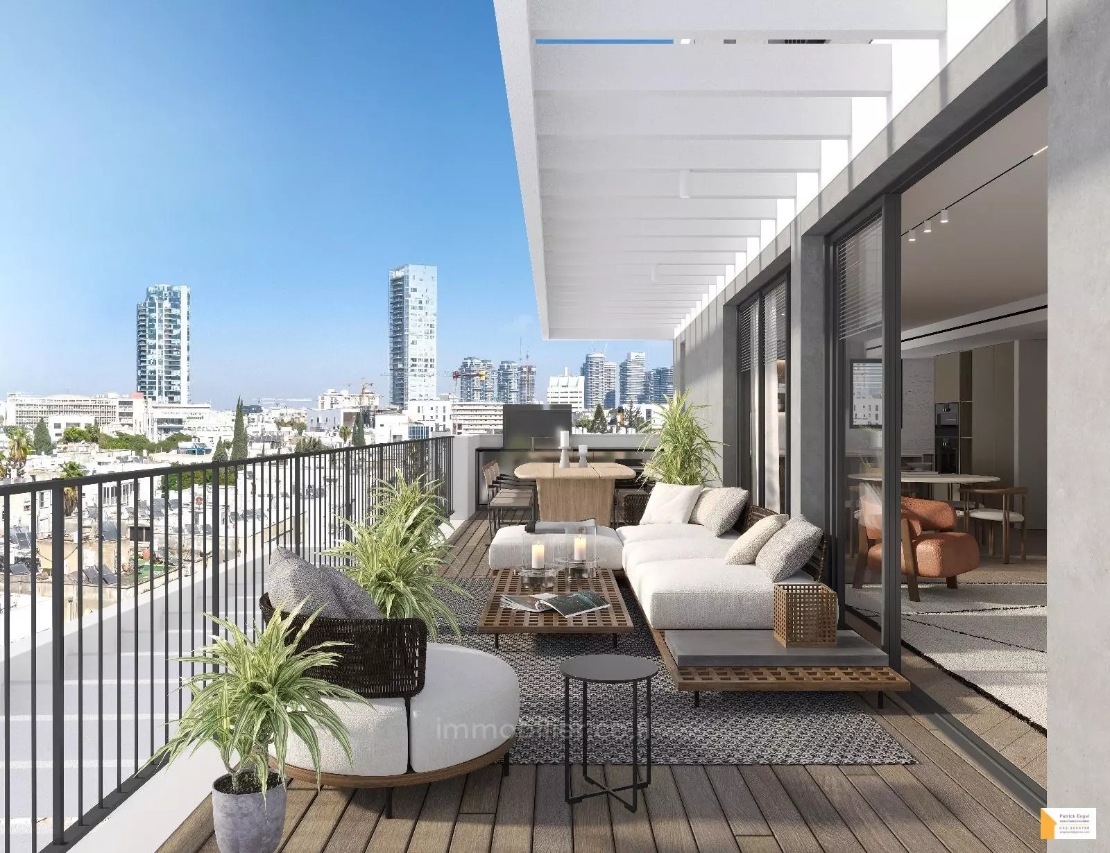 Penthouse 4 pièces  Tel Aviv Centre Ville 232-IBL-3786