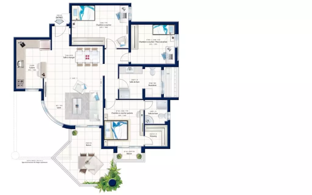 Appartement 4 pièces  Eilat Eilat 288-IBL-164