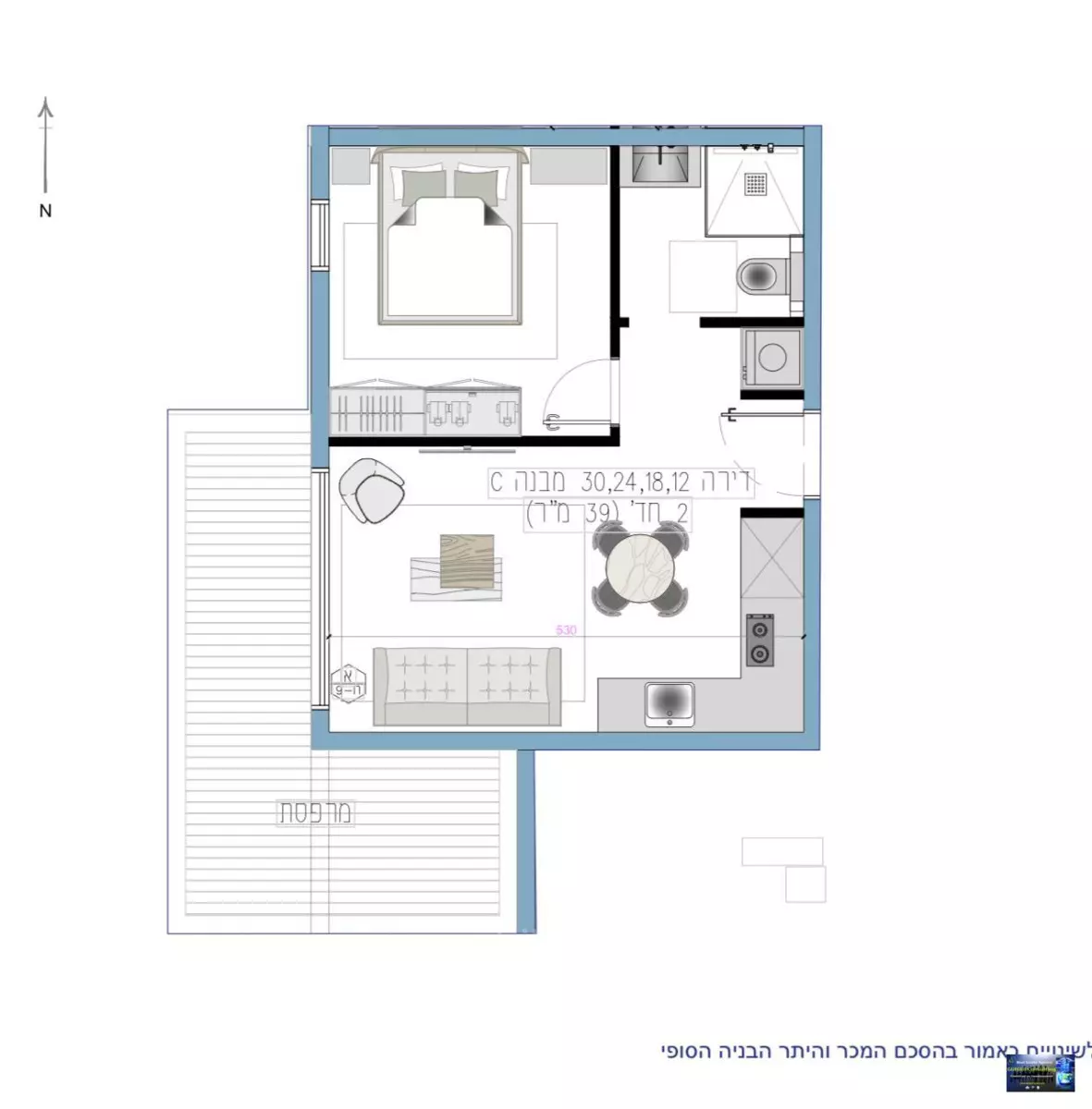 Appartement 2 pièces  Eilat Eilat 288-IBL-480