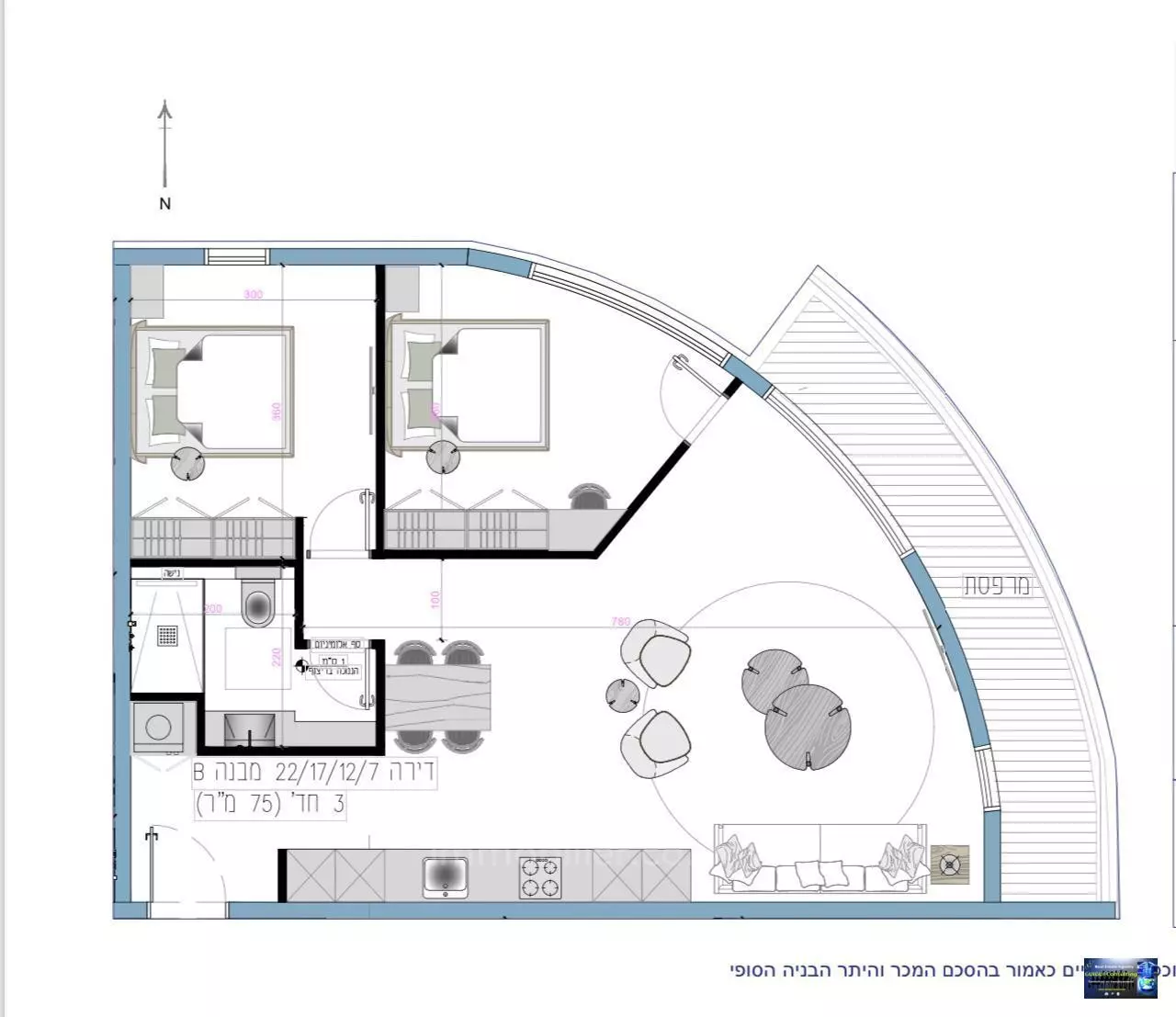 Appartement 3 pièces  Eilat Eilat 288-IBL-481