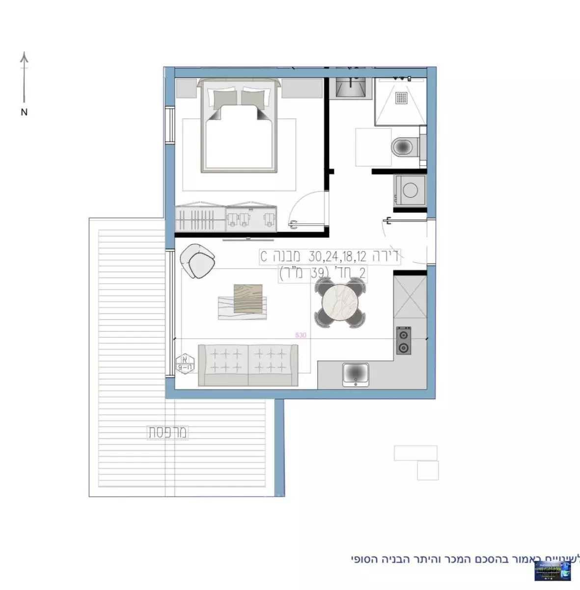 Appartement 2 pièces  Eilat Eilat 288-IBL-484