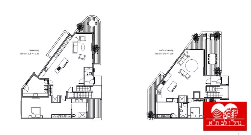 Penthouse 1 pièces  Tel Aviv Bazel 291-IBL-756