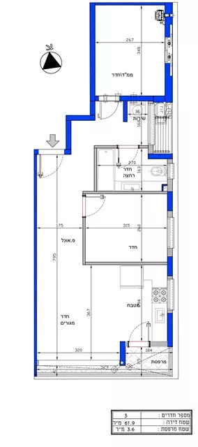 Appartement 3 pièces  Ramat Gan Ramat gan 342-IBL-6276