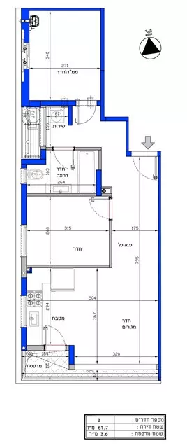 Appartement 3 pièces  Ramat Gan Ramat gan 342-IBL-6276