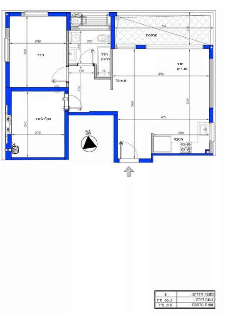 Appartement 3 pièces  Ramat Gan Ramat gan 342-IBL-6276