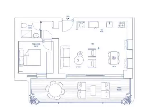 Appartement 2 pièces  Bat yam Bat yam 342-IBL-6300