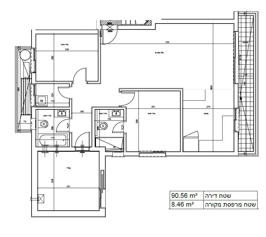 Appartement 4 pièces  Bat yam Bat yam 342-IBL-6302