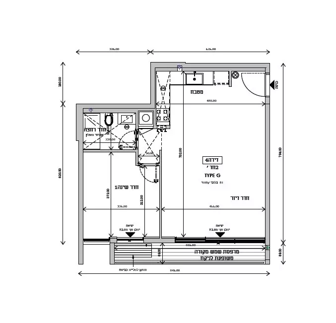 Appartement 2 pièces  Tel Aviv Lev Tel-Aviv 342-IBL-6580