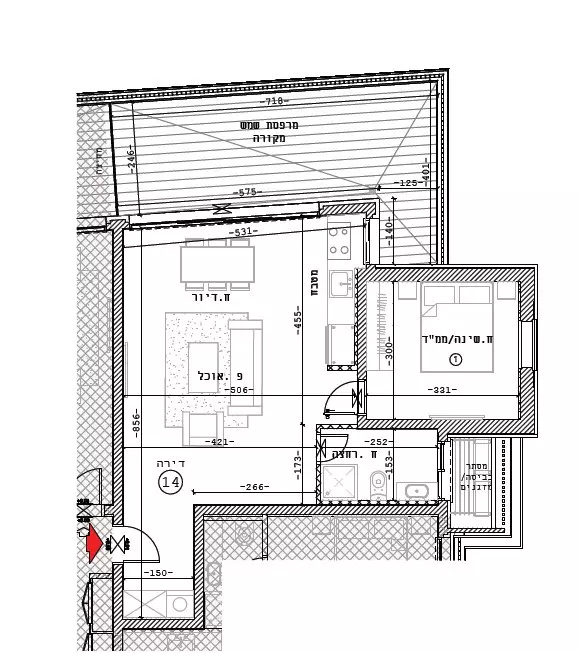 Appartement 2 pièces  Bat yam Bat yam 342-IBL-6581