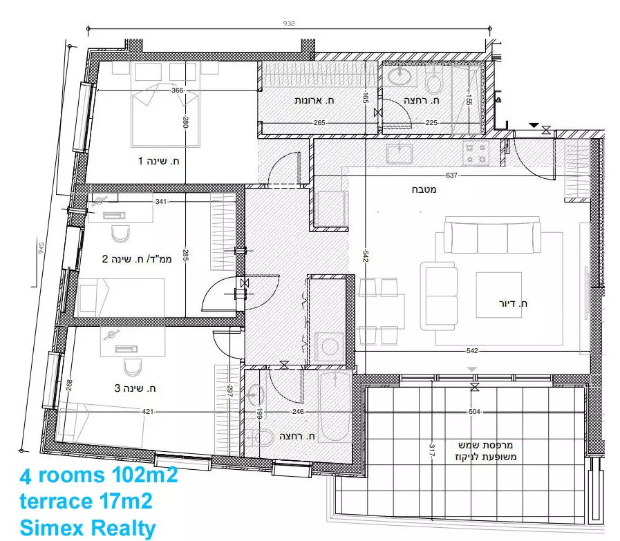 Appartement 4 pièces  Jerusalem Kiryat Yovel 427-IBL-620