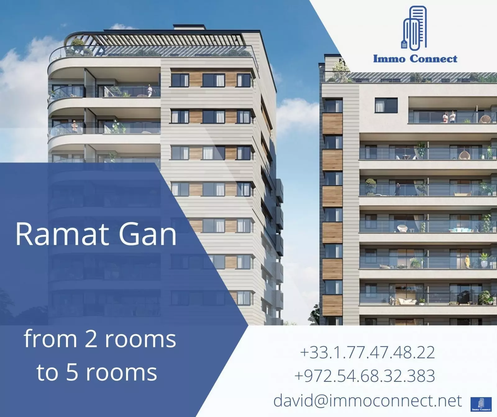 Appartement 2 pièces  Ramat Gan Ramat gan 440-IBL-358