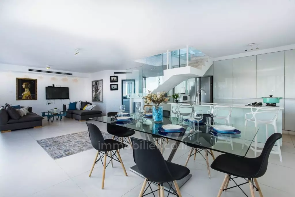 Duplex-Penthouse 4.5 pièces  Tel Aviv 1ere ligne mer 457-IBL-668