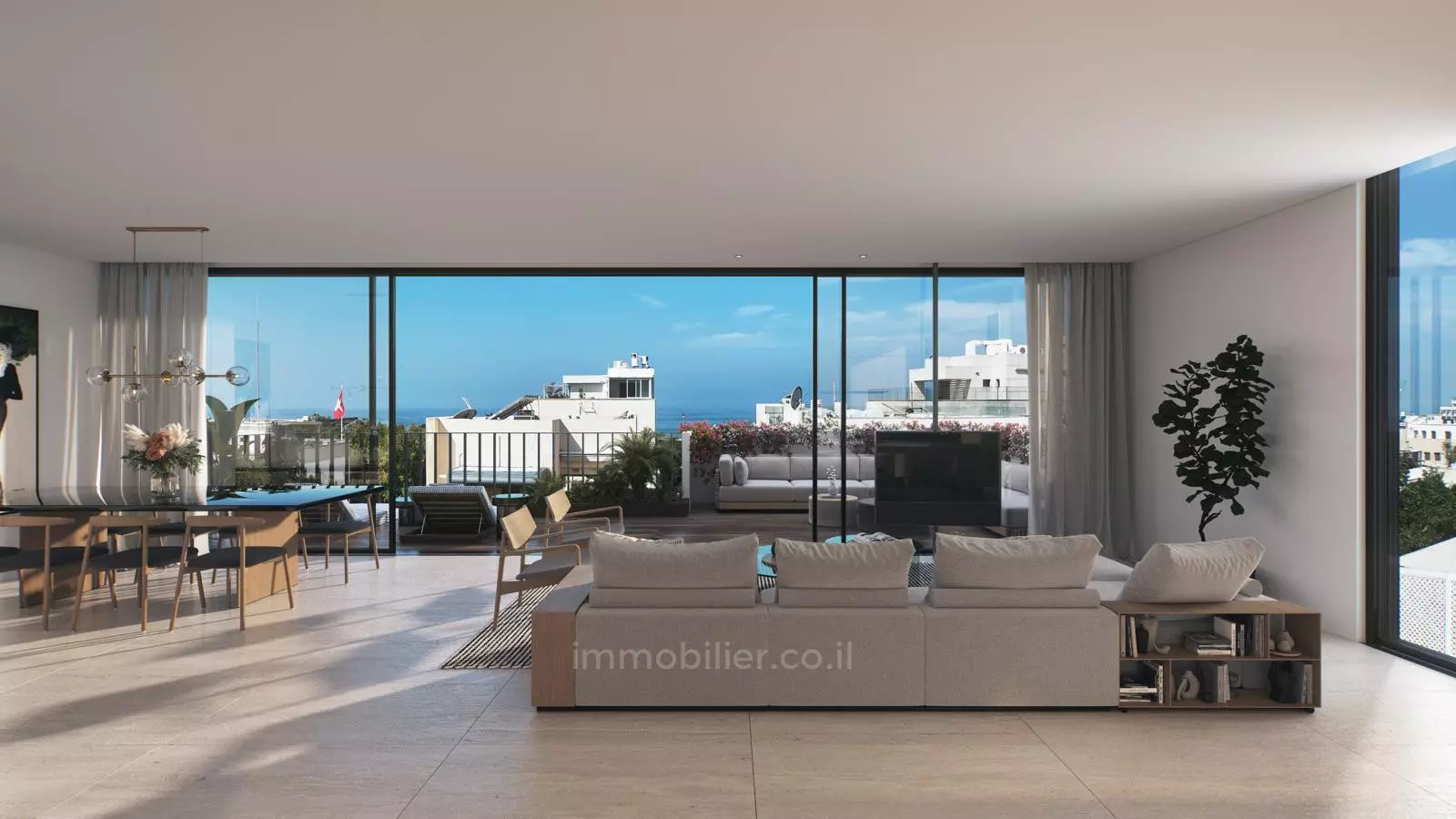 Penthouse 4 pièces  Tel Aviv quart de la mer 601-IBL-16